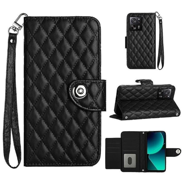YB Imprinting Series-8 for Xiaomi 13T/ 13T Pro Phone Case 7-Card Slots Leather Flip Cover