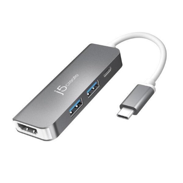 J5create JCD371 USB-C to HDMI & USB -C to HDMI 2x USB-A 3.1 USB-C PD 60W
