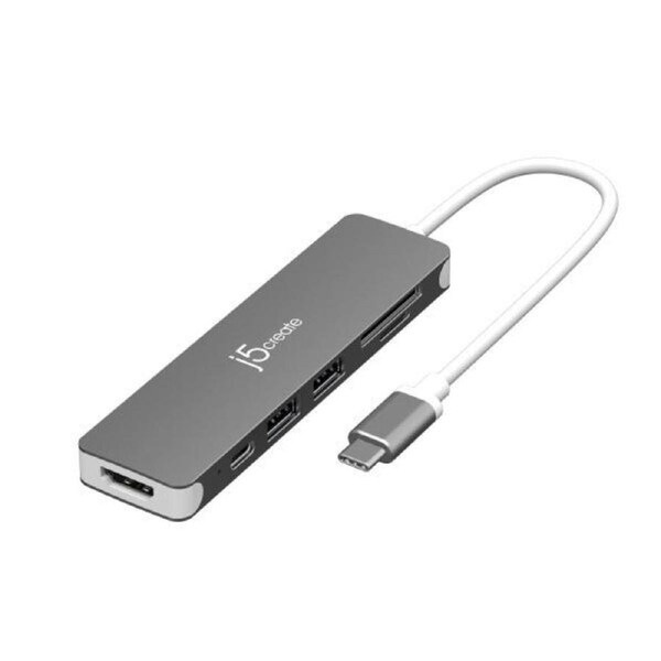 J5create USB-C to 4K HDMI Multi-Port Hub Micro SD Card Reader