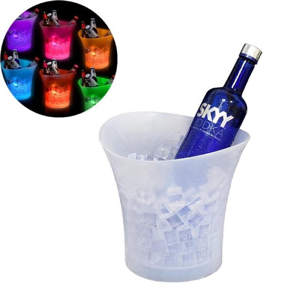 LED Ice Bucket 5L 7 Colors Changing Waterproof for Home/KTV/Bar