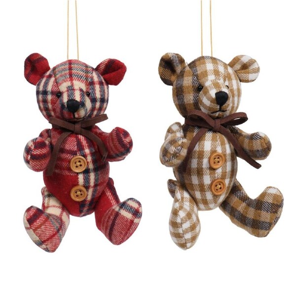 Bear Hanging 1pc 2A Red or Fawn 13cm