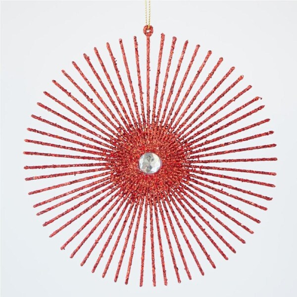 Rays Ornament Red 15cm