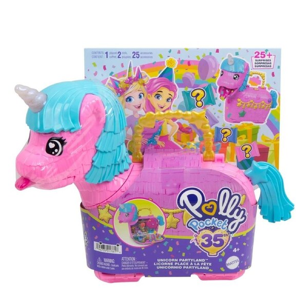 Polly Pocket 35th Anniversary Unicorn Partyland Playset