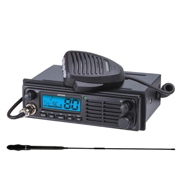 Oricom VALUE PACK UHF098 UHF CB Radio + Black 6.5dBi Antenna (UHF098VP)