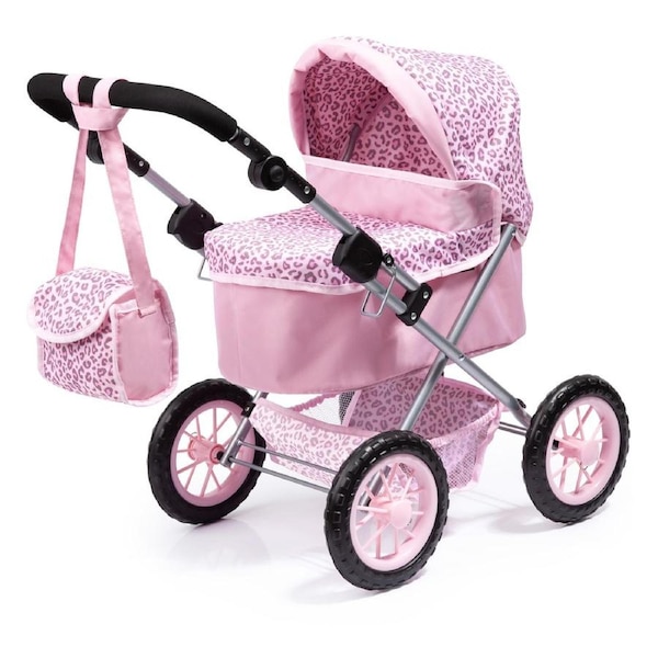Bayer Trendy Doll Pram - Leopard Print