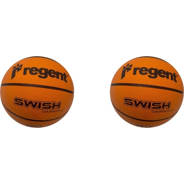 2x Regent Swish Basketball Indoor/Outdoor Kids/Children Sports Toy Size 7 Orange