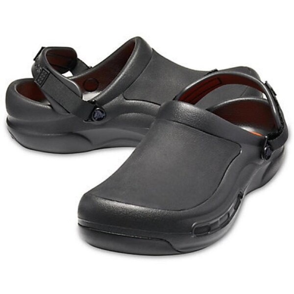 Crocs Bistro Pro Literide Clog Roomy Fit Men Women Shoes - Black Men US15/Women US17