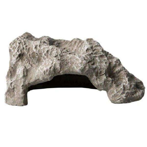 Reptile One Hide Cave Ceramic Limestone - Large 22.3x15.2x10.2cm (46822)