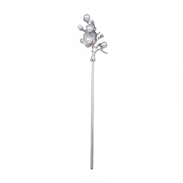 New Chinese Style Hanfu Headdress Imitation Pearl Plum Fringe Hairpin