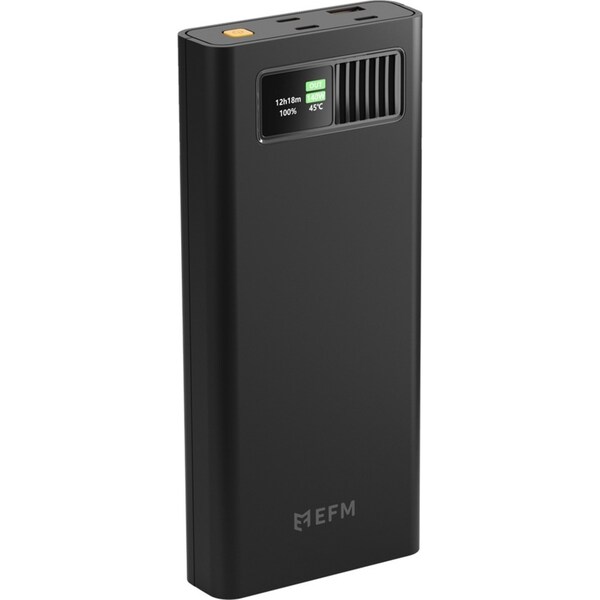 EFM 27000mAh Laptop Power Bank Digital Display Universal Portable Charger BK