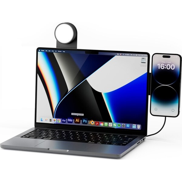 EDGE Pro Full Kit MagSafe Modular Kit Phone/Tablet Holder w/ 15W Charger BLK