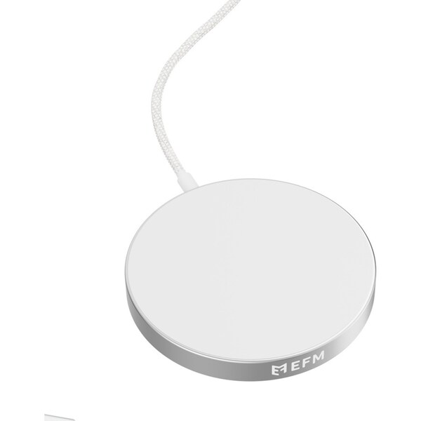 EFM Qi2 15W Wireless Mobile Phone Charging Pad For iPhone 16 Pro Max White