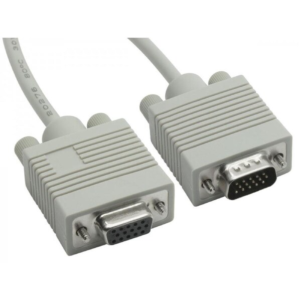 8Ware VGA Extension Cable 15 pins Male to 15 pins Female for Monitor PC 3m Grey