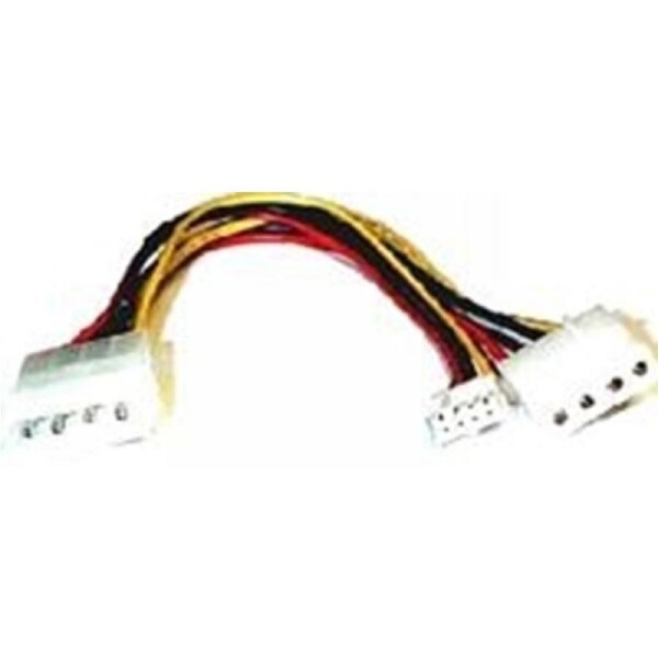 8ware Power Splitter to Hard & FDD + Floppy drv 1x Molex Female to 2x Molex Male + 1x Floppy Female 30cm cable