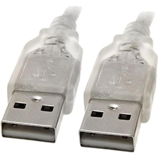 8Ware USB 2.0 Type A Male Cable Connector For Laptop Computer PC Transparent 3m