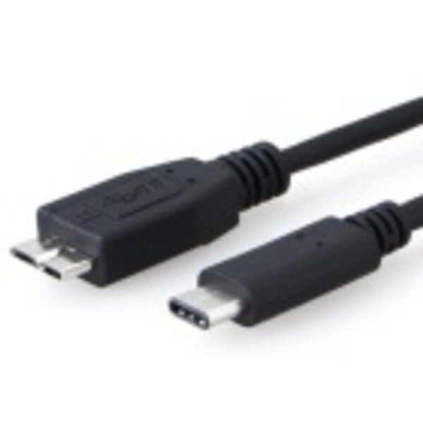 8Ware USB-C to Micro USB-B Cable 1m Type-C to Micro B Male to Male Black 10Gbps