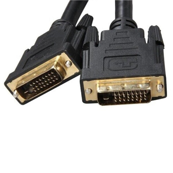 8Ware Dual-Link DVI-D Male 25-pin Cable Adapter/Converter For Computer 5m Black
