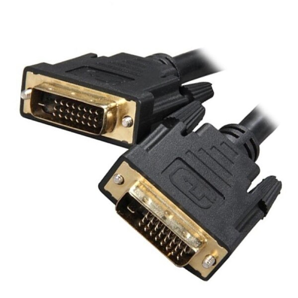 8Ware Dual-Link DVI-D Male 25-pin Cable Adapter-Converter For Computer 2m Black
