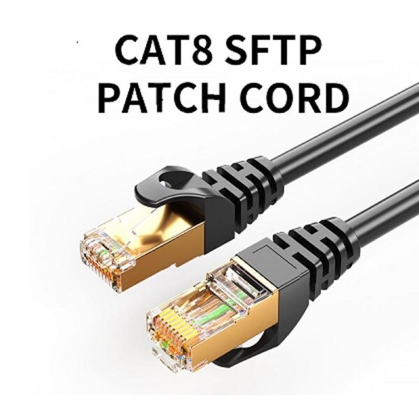 8Ware CAT8 Cable RJ45 Ethernet Network LAN UTP Patch Cord Snagless 5m Grey