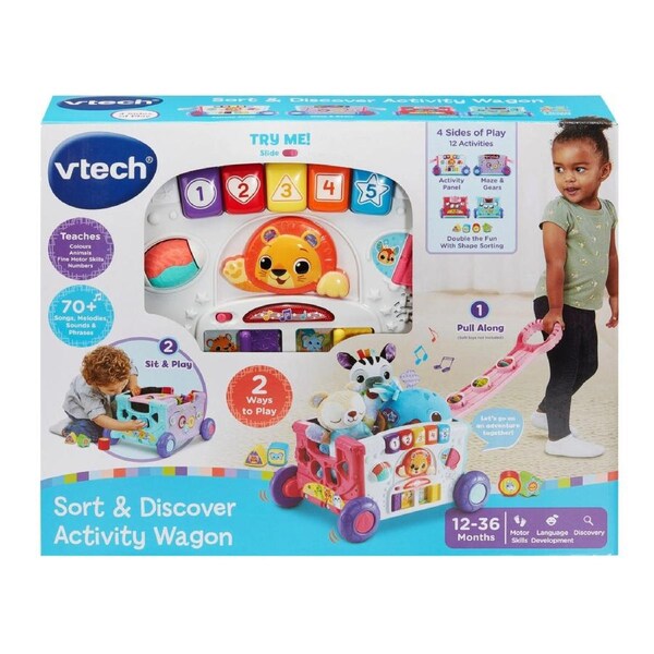 Vtech - Sort And Discover Pink Activity Wagon