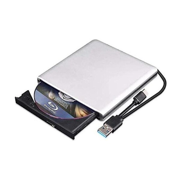External Blu Ray Dvd Drive 3d, Usb 0 And Type-c Bluray Cd Dvd Reader Slim Optical Portable Blu-ray Drive compatible with Macbo