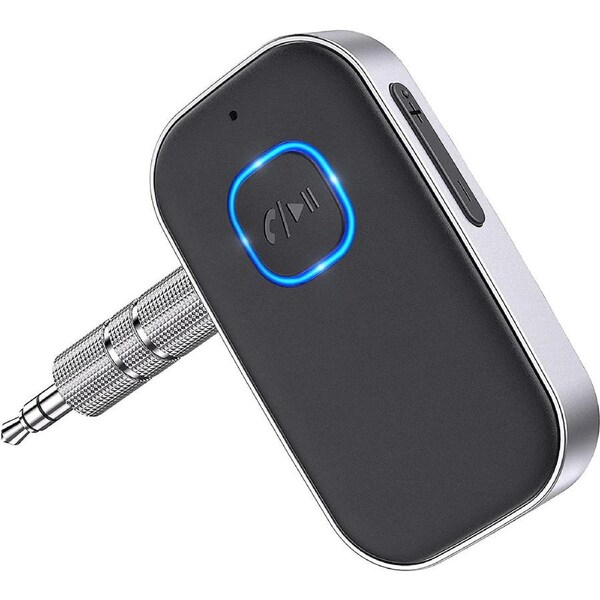 Bluetooth 5.0 Receiver for Car, Noise Cling Bluetooth AUX Adapter, Bluetooth Music Receiver for Home Stereo/Wired Headphon