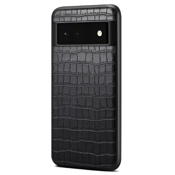 For Google Pixel 6 Case Crocodile Textured PU Leather+PC+TPU Mobile Phone Cover