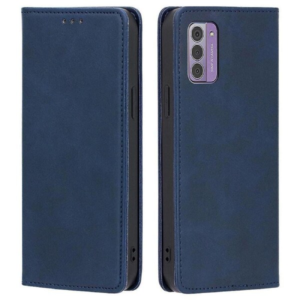 For Nokia G42 Case Leather Calf Texture Phone Protector With Magnetic Closure