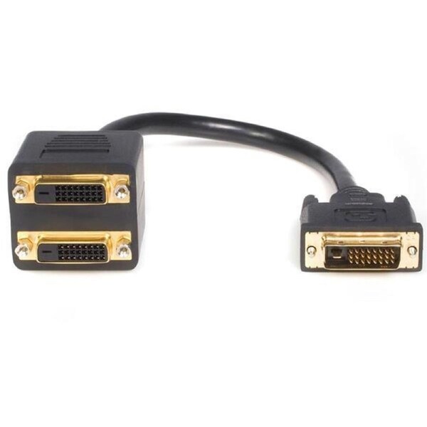 Astrotek DVI-D Splitter Cable 24+1 pins Male to 2x Female Gold Plated