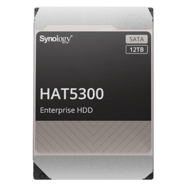 Synology -Enterprise Storage for Synology systems , 3.5" SATA Hard drive, HAT5300 , 12TB, 5 yr Wty