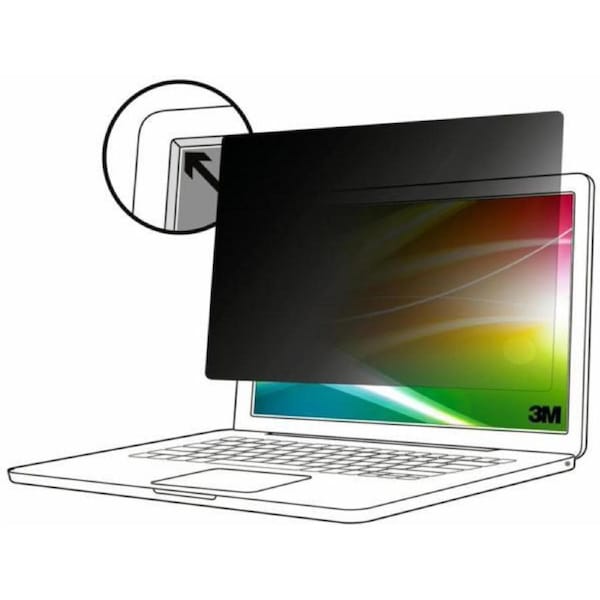 3M Bright Screen Privacy Filter for 14" Full Screen Laptop with 3M COMPLY Adhesive Strips, 16:10