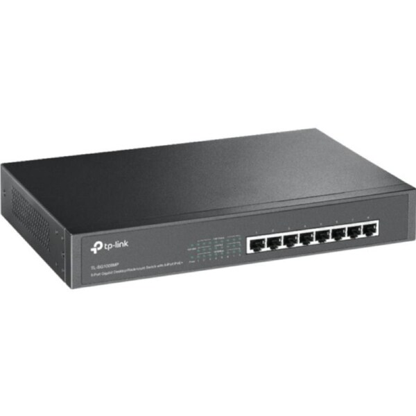 8-Port Gigabit Desktop Rackmount Switch With 8-Port PoE+