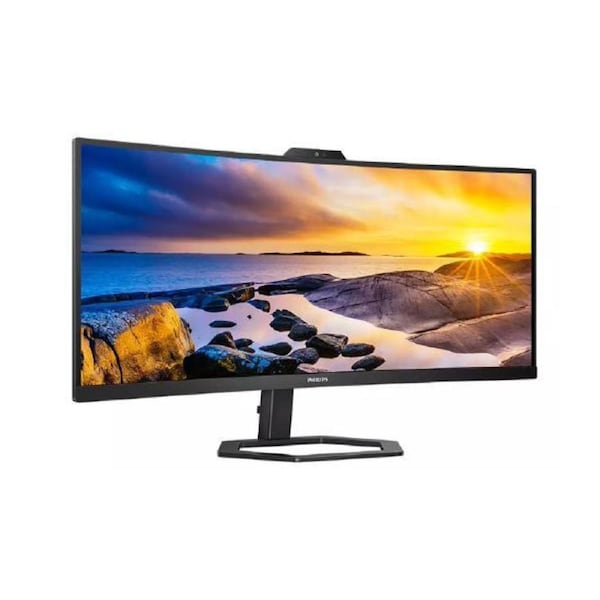 Philips 34E1C5600HE 34" 21:9, Ultrawide QHD 3440x1440 VA Home Curved Monitor, HDMI, DP, 65W USB-C/PD, USB-C Docking, USBHub, SPEAKERS, Webcam, 3Y