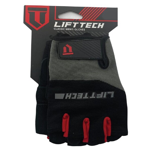 Lifttech Fitness Men's Half-Finger Classic Weight Lifting Gym/Workout Gloves Medium