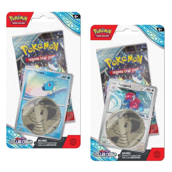 Scarlet & Violet Stellar Crown Checklane Blisters (Pair) POKEMON TCG
