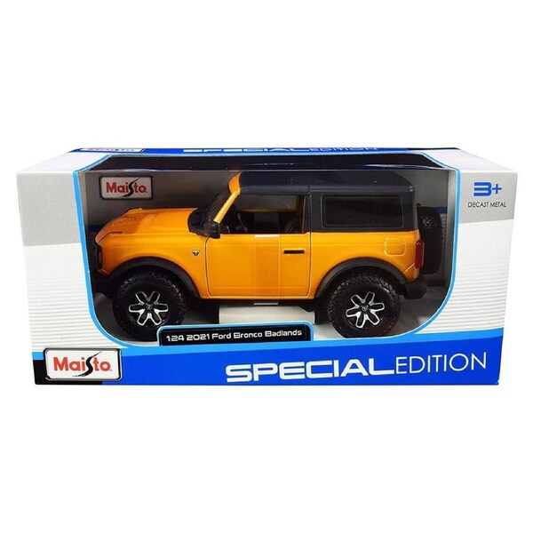 Maisto Special Edition Ford Bronco Badlands 2 Door SUV 2021 1:24 Scale Model Car