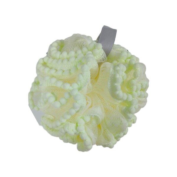 Scrubbing Ball Soft Strong Knotting Solid Color Nice Foaming Effect Creative Bath Supplies Bath Balls for Bathroom-Green