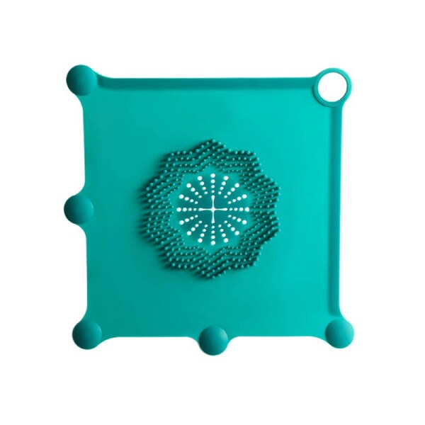 Sewer Deodorant Pad Good Sealing Anti-smell Soft Silicone Toilet Floor Drain Deodorant Cover Hair Catcher for Home - Light Green