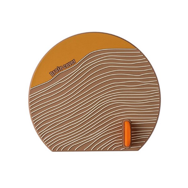 Sewer Deodorant Pad Good Sealing Strong Suction Handle Design Toilet Floor Drain Deodorant Cover for Home-F