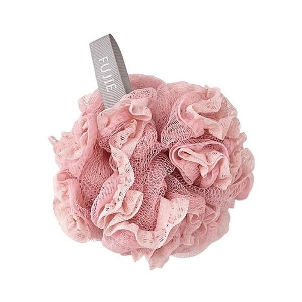 JOYBUY Shower Sponge Exfoliating Scrub Rich Foam PE Gentle Washing Bath Mesh Brush Bathroom Supplies-Pink