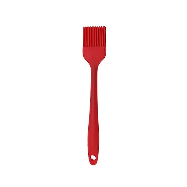 Silicone Cooking Bakeware Bread Pastry Oil BBQ Basting Brush DIY Baking Tool-Red