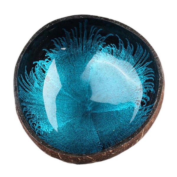 JOYBUY Splash Ink Coconut Shell Candy Storage Bowl Container Desk Ornament Home Decor-3#
