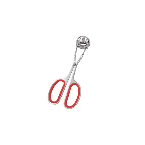 Stainless Steel Non-sticky Meatballs Rice Balls Clip Maker Mold Kitchen Tool-Red - Red