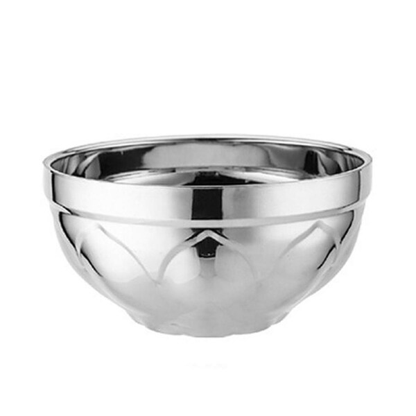 Stainless Steel Reusable Double Wall Insulated Non-slip Bowl Kitchen Tableware