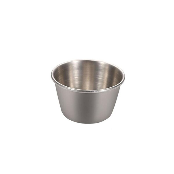 Stainless Steel Sauce Cup Round Dipping Tomato Condiments Bowl Kitchen Accessory