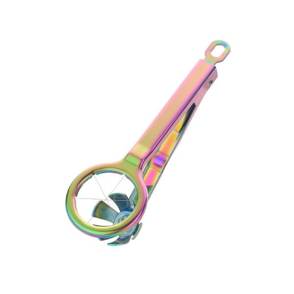 Stainless Steel Egg Cutter Multifunctional Sturdy Compact Hexagonal Egg Wedger for Home-Multicolor