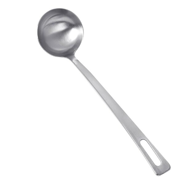 Stainless Steel Long Handle Hot Pot Soup Ladle Colander Spoon Kitchen Utensils-A
