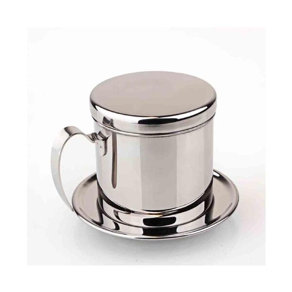 Stainless Steel Vietnamese Coffee Filter Cup Drip Maker Infuser Pot with Handle