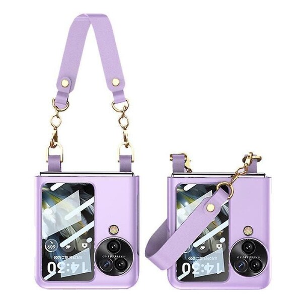 GKK For Oppo Find N3 Flip 5G Phone Case Handbag Style Slim Cover with Rear Screen Film