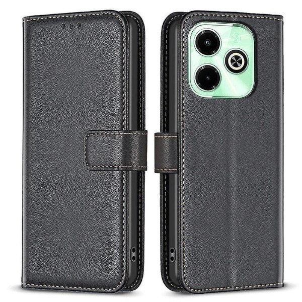 BINFEN COLOR Wallet Design Case PU Leather Stand Cover For Transsion Infinix Hot 40/Hot 40 Pro